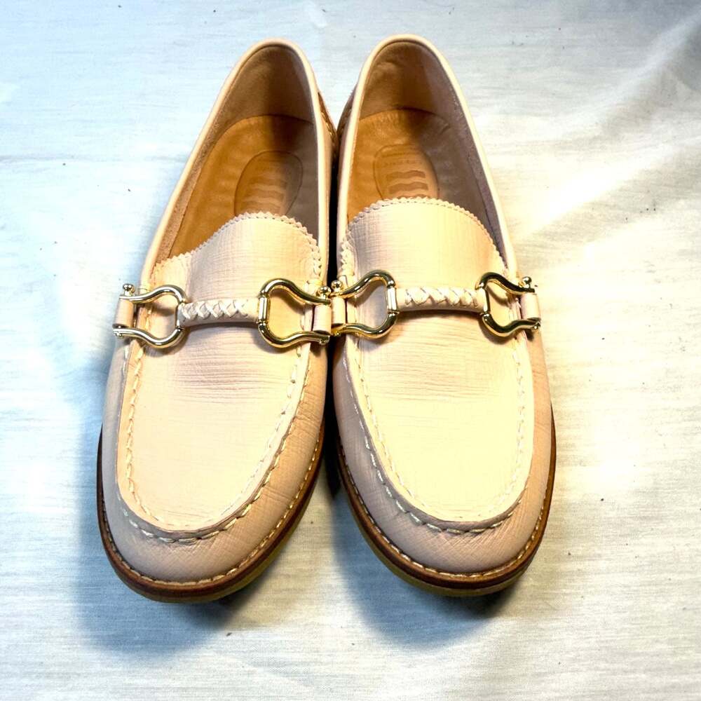 Sperry Women's Seaport Penny Plushwave Loafer Rose Pink Leather